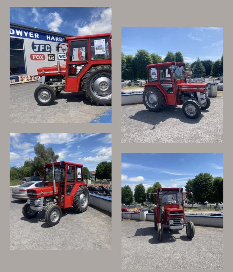 ppodwyerhardwar's tweet photo. Delighted to support @eireogcamogie @eireogannacart1 and their upcoming draw for this exquisite Massey Ferguson 135 or €10,000 🚜💰

The prize is on display our store for the week with tickets available in store or Online. 

€20 each or 3 for €50. 

Call in to check it out!!! https://t.co/JLMrmu63MB