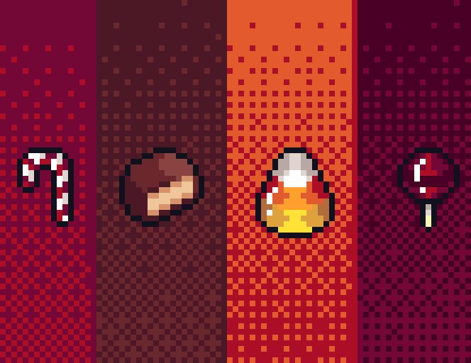 ByteSizedone's tweet photo. My set of #candy for the #pixel_dailies challenge each made on a 16:16 canvas

#pixelart #art #drawing #artist #pixelartist #pixeldailies #candy #sweets #treats #food #foodart #pixelartfood #challenge https://t.co/zLYcs8PjX9
