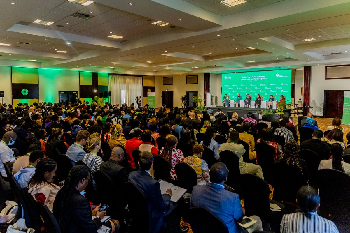 RwandaGender's tweet photo. In #CWF2022, discussions are made through a mix of plenary and parallel sessions. The 1st panel discusses “Women in Leadership: Beyond Numbers”. Panelists exchange on how women’s representation in decision-making could make real and lasting change for the betterment of society. https://t.co/MgjutIzgIp