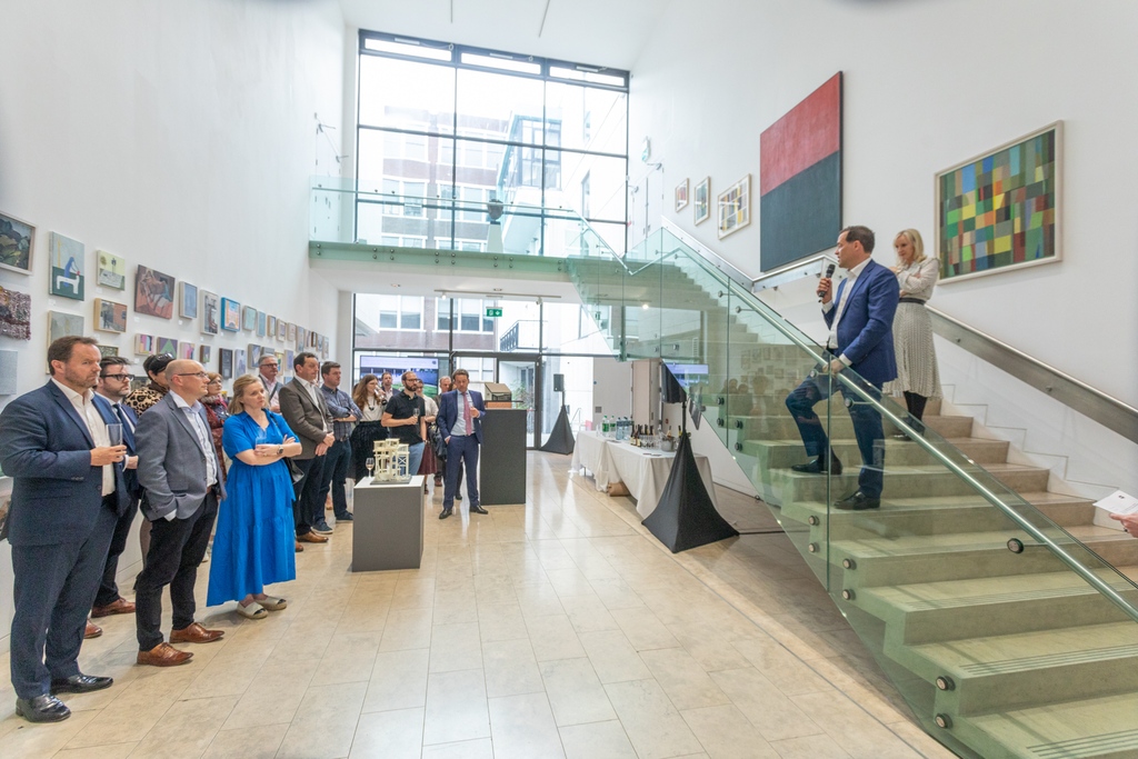 businesstoarts's tweet photo. Last week we welcomed the construction, property and engineering industry to the @RHAGallery with @wearelinesight and @CBRE_Ireland to discover how culture and public art can deliver on #placemaking  and #ESG strategy.

Thanks to all who joined us for this unique private event. https://t.co/r13YobmShK