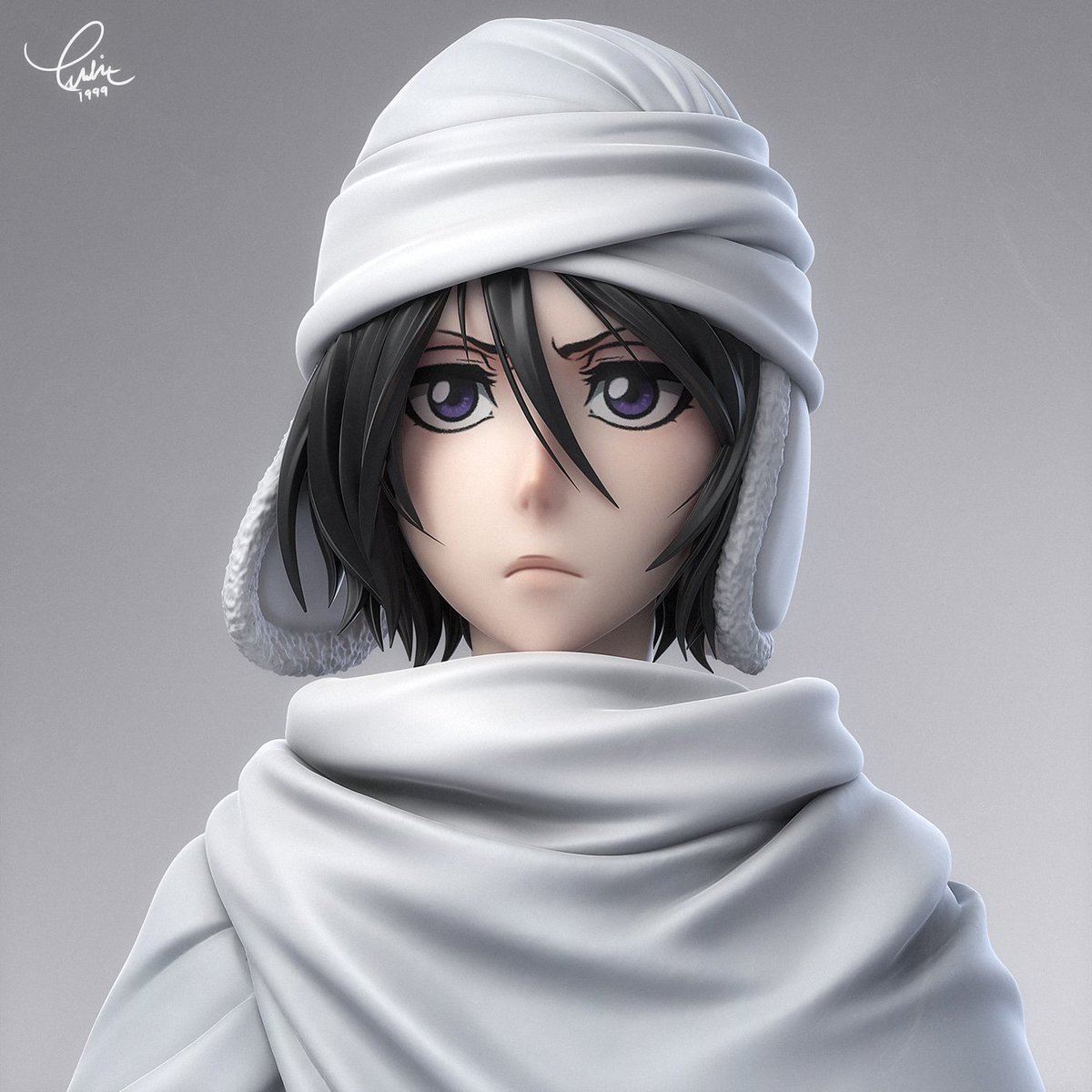 Thousand Year Blood War Kuchiki Rukia. Celebrating the return of the Bleach anime here's a quick sculpt from last weekend. Let me know what you think, thanks!
#Bleach #Rukia