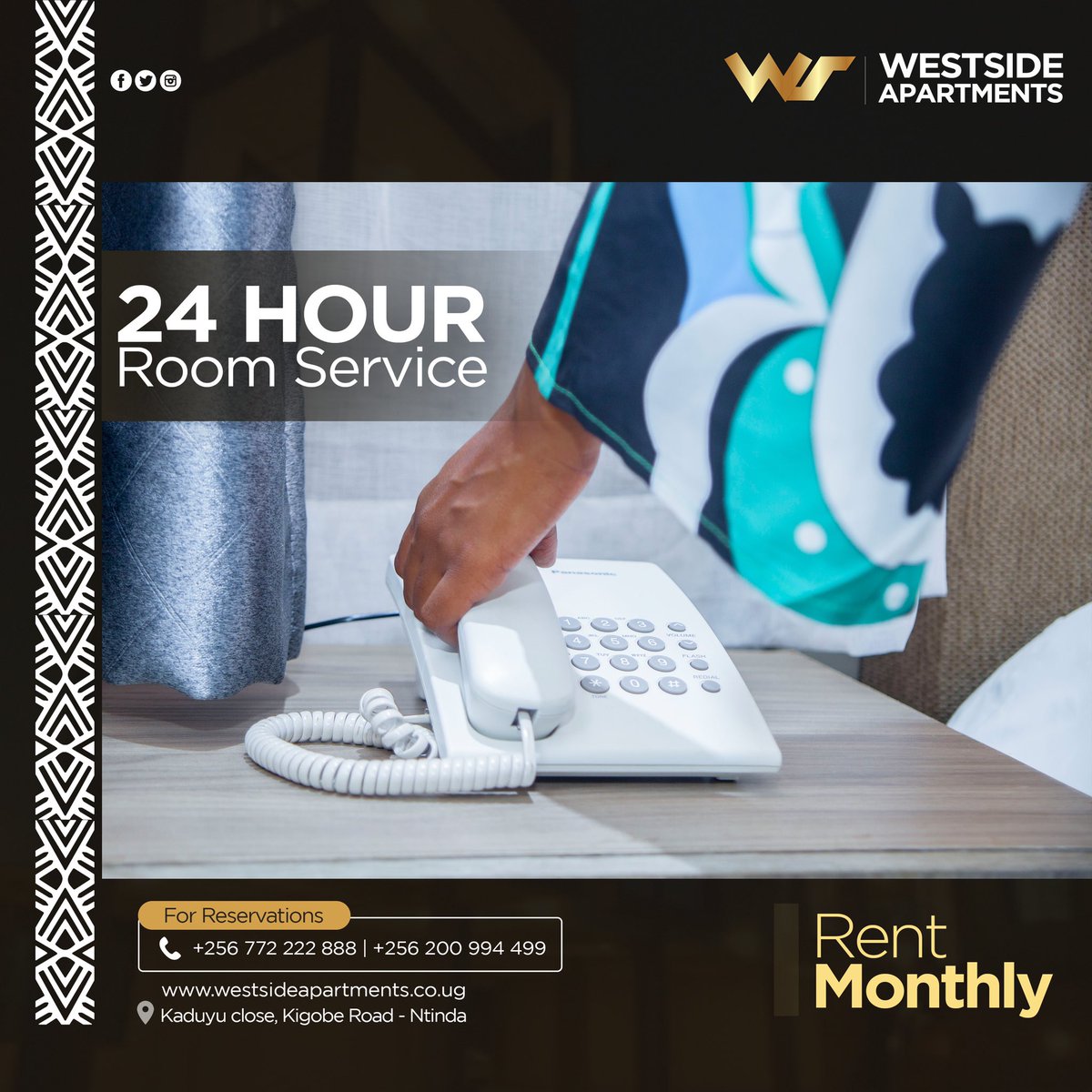 westsideaptug's tweet photo. 24hour Room service guaranteed 👌🏾 https://t.co/S9ISRrXAEZ