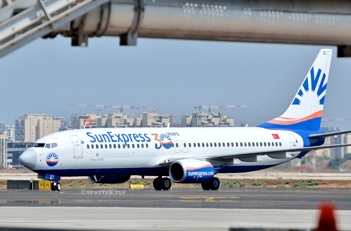 SpotterTlv's tweet photo. #sunexpress #iflysunexpress #boeing737800 #bengurionairport #LLBG #telaviv #israel #TLV https://t.co/61uOpPM1Ml