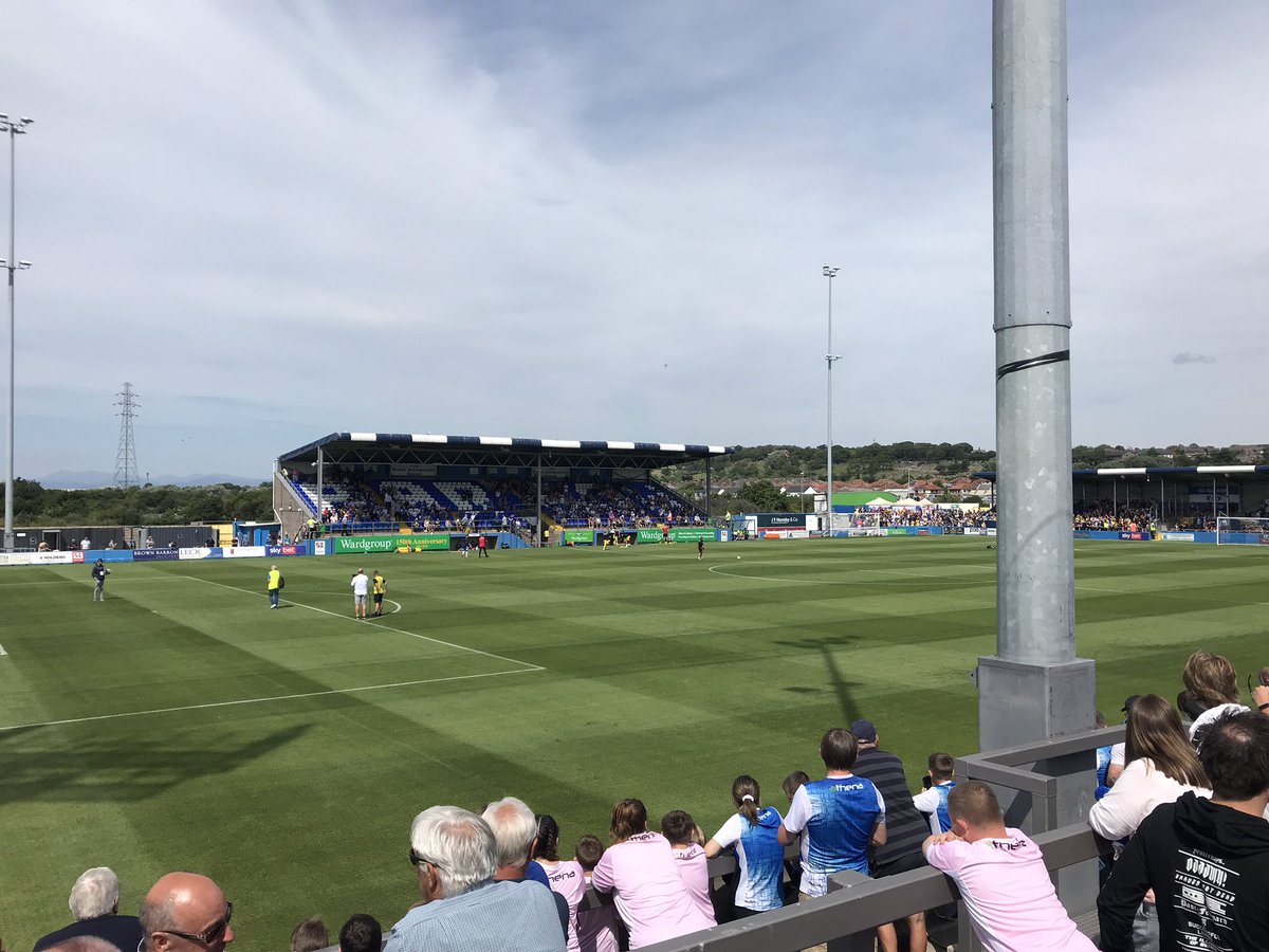 ProudHoppers's tweet photo. Pleasingly, the overall appearance of the ground appeared to have changed little since Barrow’s previous stint as a League club. My visit coincided with a preseason friendly against Bolton, which the visitors won 1-0 with a first-half goal @proudwanderers1 https://t.co/3Q7RNcivrN