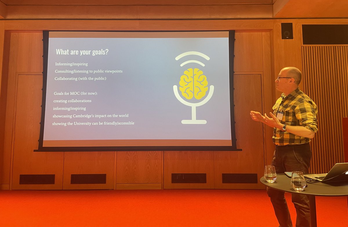 CamNeuro's tweet photo. Whatβs the goal of your podcast?
What tone is appropriate?
& get used to the sound of your own voice! Tips for budding podcasters from @NickSaffell @Cambridge_Uni
Nick presents the #mindoverchatter podcast
#CamNeuroSciComm
ππ€ https://t.co/WP4biDjMZp