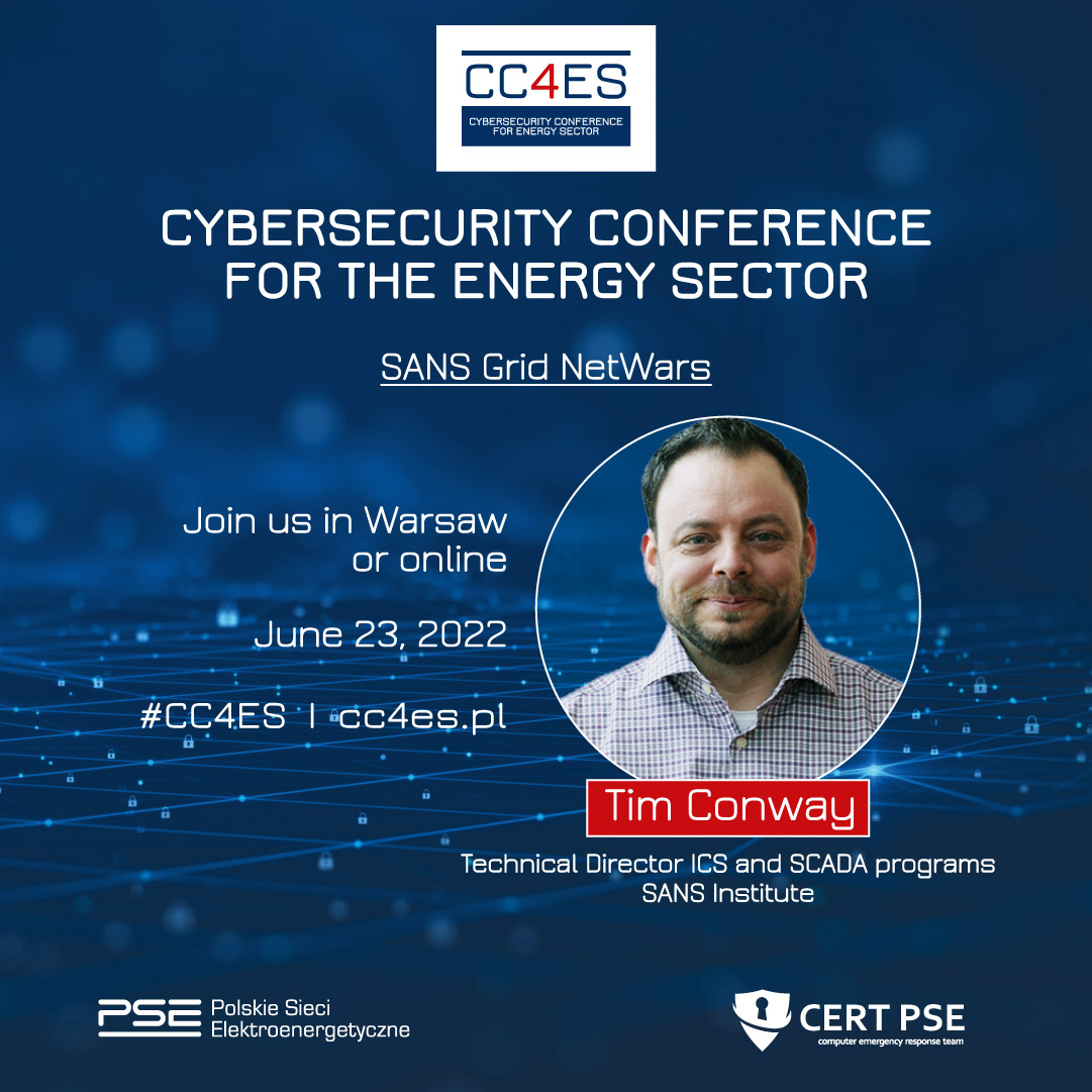 SANSICS's tweet photo. Join SANS at the upcoming #CC4ES event running in Warsaw, Poland June 21-23! 

To close out the event on June 23rd, join Tim Conway, Mick Douglas, and Nico Dekens for #Grid #NetWars! 

Register here 👉 https://t.co/QE6zpSs9Jm 👈
#CyberSecurity #Netwars https://t.co/mZ3YrjTeC3