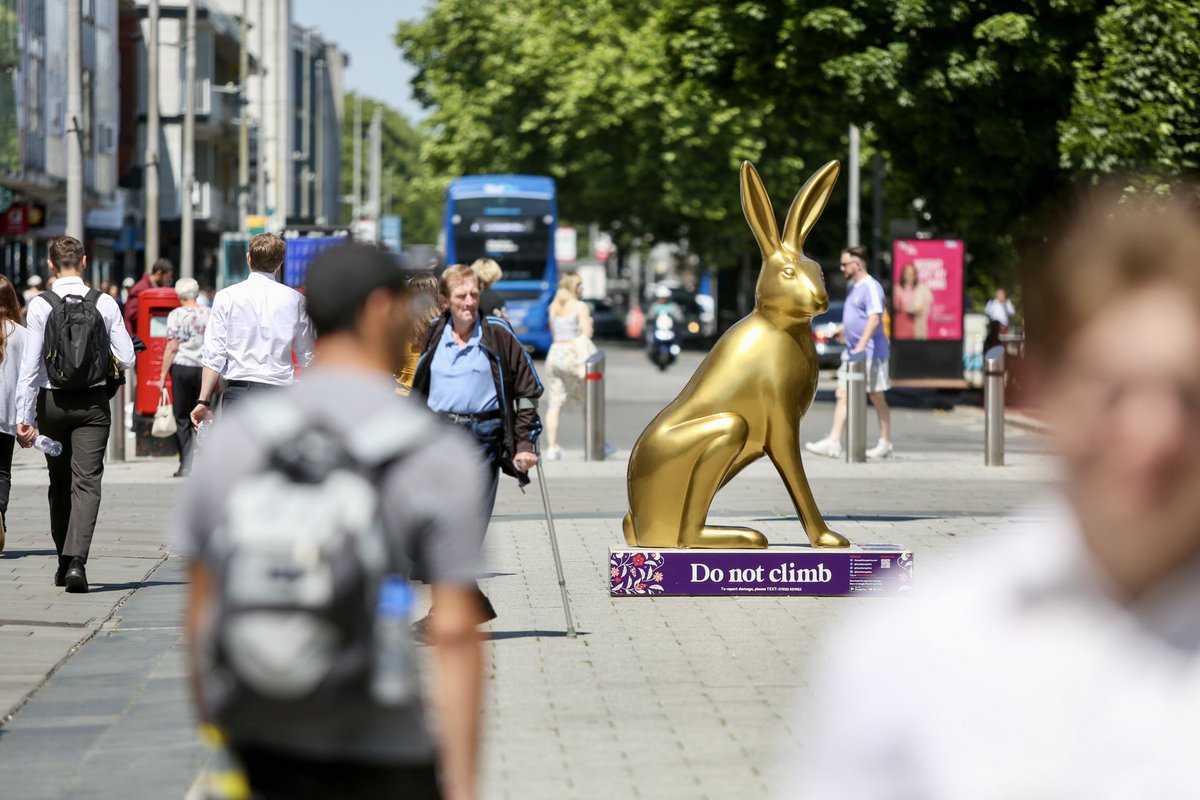 toobbroadband's tweet photo. #WheresTheHare? 

Ours is on Above Bar Street, Southampton! Find &amp; scan him with the @HaresHampshire app and #toob will donate £1 on your behalf to the @Themurrayparish!

What’re you waiting for 🐇 https://t.co/EGswXUwK06