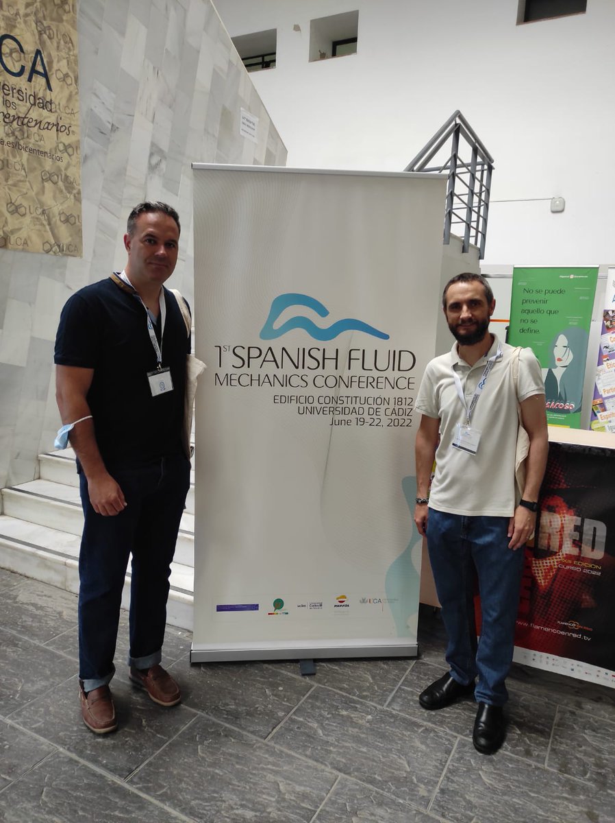 etsiiAB's tweet photo. Los profesores Juan F. Belmonte y Juan I. Córcoles de @etsiiAB @uclm_IIER @uclm_es participan en el 1er Congreso Nacional de Mecánica de Fluidos @spanish_fmc organizado por @univcadiz, presentando sus trabajos de investigación. https://t.co/ZjylbGVsvC