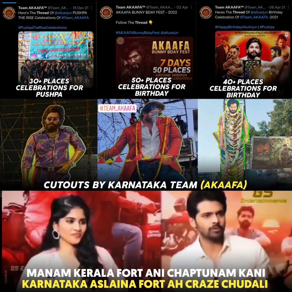 akaafa_team's tweet photo. 🔥  Adopted son of KarnatakA  👑 #AlluArjun 

@alluarjun @akaafa_team @Team_AKAAFA #Pushpa2 https://t.co/RUlnXBwjjL