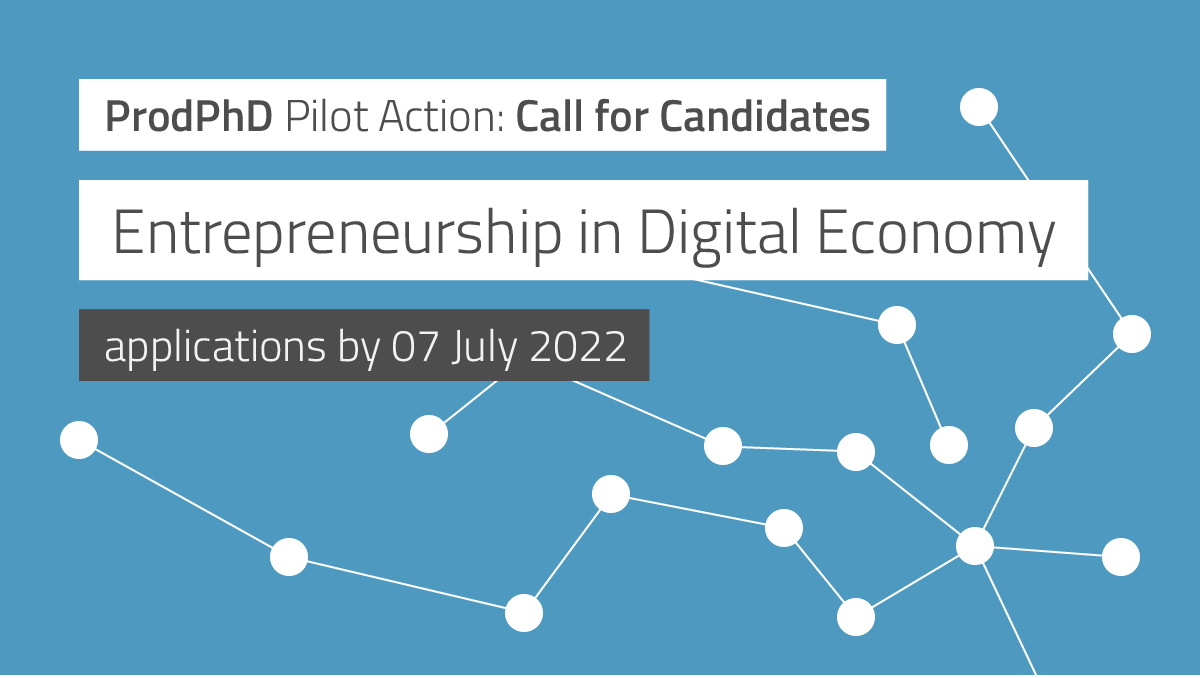 ProdPhD1's tweet photo. Are you a #PhD candidate? Do you want to learn #entrepreneurial skills?
Take part to the #ProdPhD testing to explore the potential of starting #yourownbusiness. Register here by July 7th: https://t.co/ZaajNGTT3Q, or contact us for more info.
@IPAGBS @FrenchieStefs https://t.co/ZoNm3F5SBM