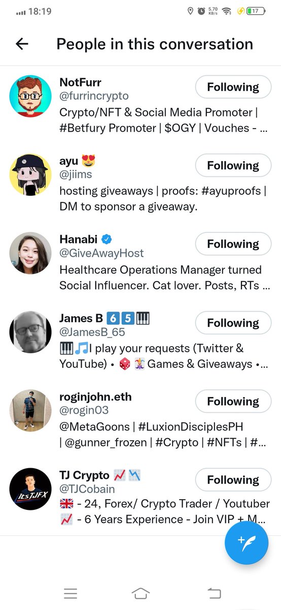 potch114's tweet photo. @jiims @rogin03 @JamesB_65 @TJCobain @GiveAwayHost @furrincrypto Follow.all https://t.co/W8ZxomhGJm