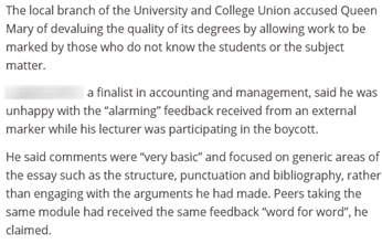 Queen Mary UCU tweet media