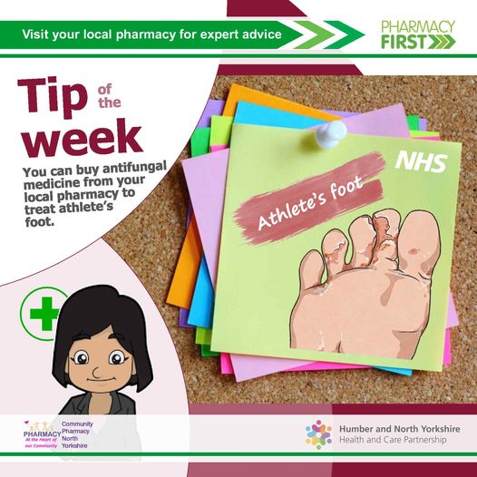 Athlete's foot is a common fungal infection that affects the feet. You can usually treat it with creams, sprays or powders from a pharmacy. Find out more on the NHS website: nhs.uk/conditions/ath…