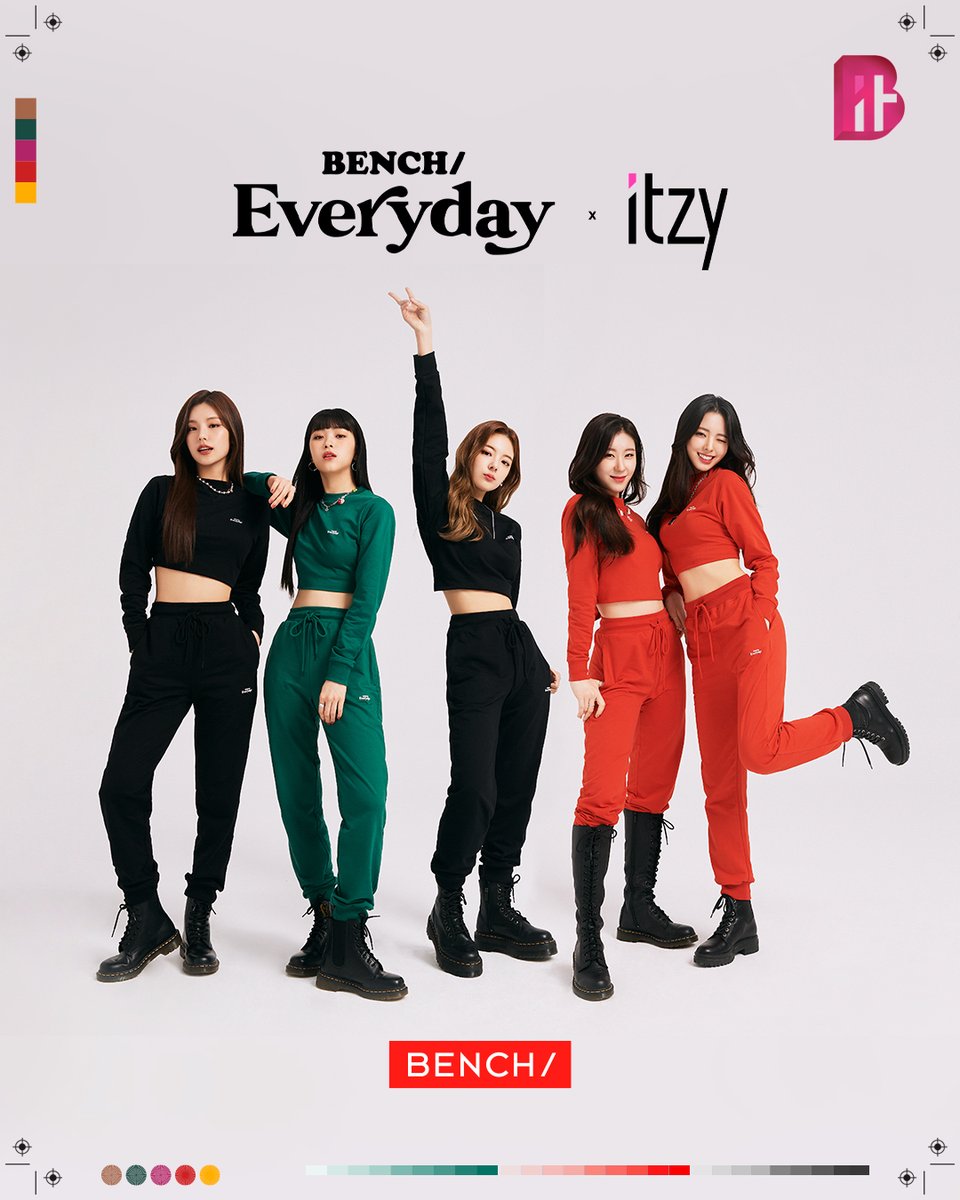 benchtm's tweet photo. Ready to rock everyday? So are we! Gear up with our latest wave of #BENCHEveryday collection just like our newest #GlobalBENCHSetter, @ITZYofficial! Stay tuned as they take over our social media feeds soon!😉

#BENCHxITZY
#ITZY #MIDZY https://t.co/mPwW37HcIz
