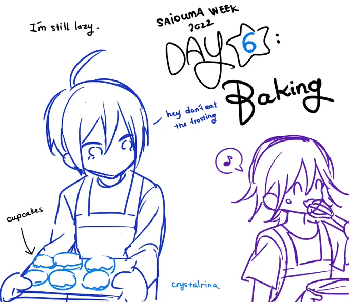#saioumaweek2022 
▪️ DAY 6 : BAKING

I promise it's the last one 