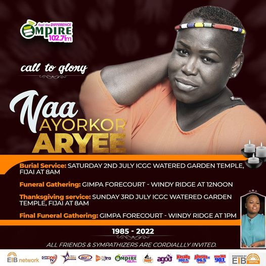 empire1027fm's tweet photo. Our beloved Shonda goes home on 2nd July😪💔

#RIPNaa
#Empire1027FM https://t.co/sFOgAng9Y9