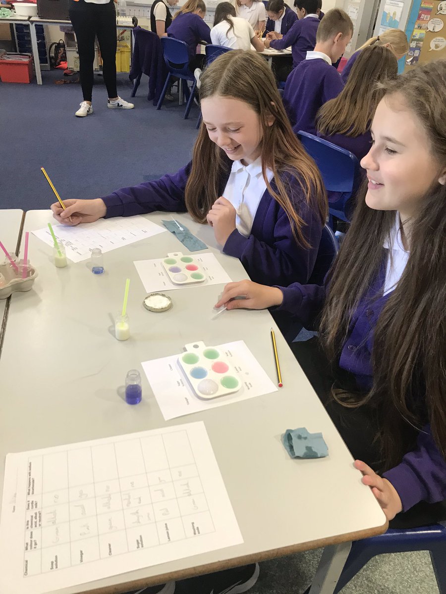 school_ws's tweet photo. Testing what happens to our alkalis, neutrals and acids when we add soda bicarbonate @class_6f @SciCommRuth @LorellyWilson https://t.co/4lG1RYz9U3