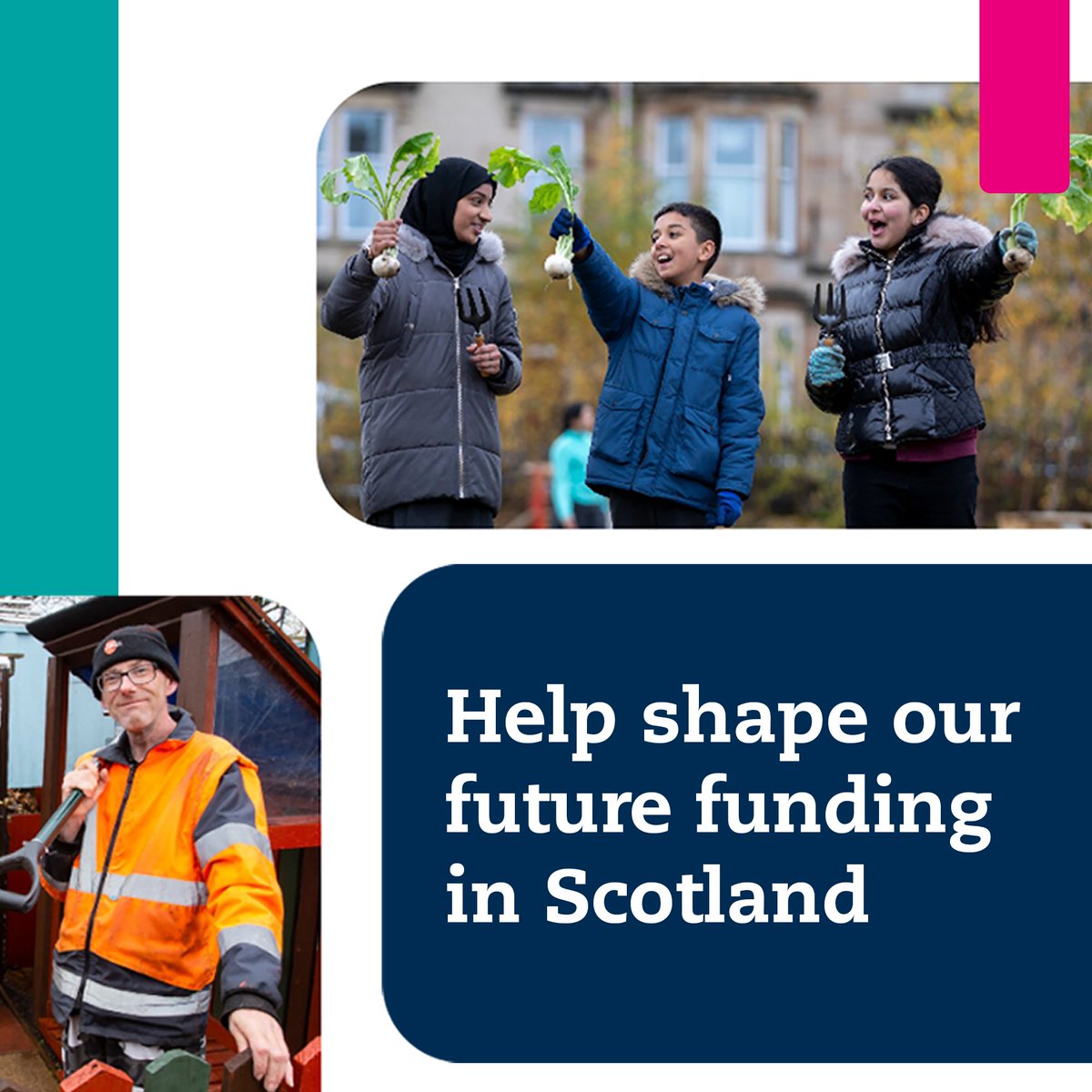 Help shape our grant making in Scotland!🗣️

We want to hear from all groups, including those who have not applied for #NationalLottery funding in the past

Complete our short survey to share your thoughts on how we can best support groups &amp; communities.👇

forms.office.com/r/a3cz1JJtK2