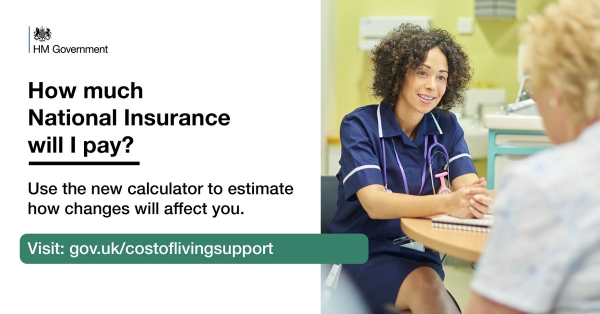 HMRCgovuk's tweet photo. From 6 July, National Insurance thresholds are changing, so you pay National Insurance contributions on less of your income. Find details on https://t.co/oFsngOrqVM. A new calculator gives a broad estimate of what PAYE employees will pay: 

https://t.co/EPHwxvqlPt https://t.co/sbDZpNqCaB
