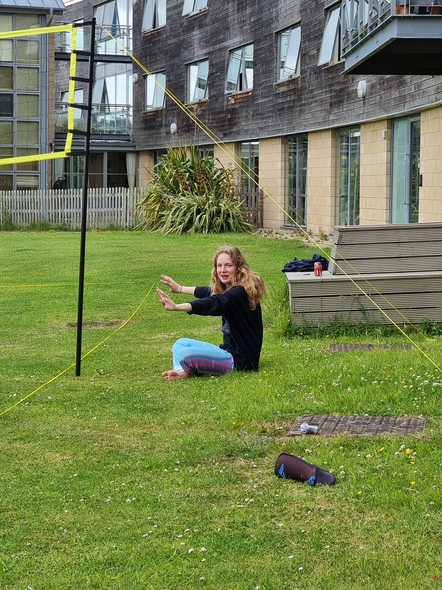 AmpColl_StM's tweet photo. Amazing to see our volleyball net in use on Sunday with our very own referee and scorer. https://t.co/eTJtE4wSRQ