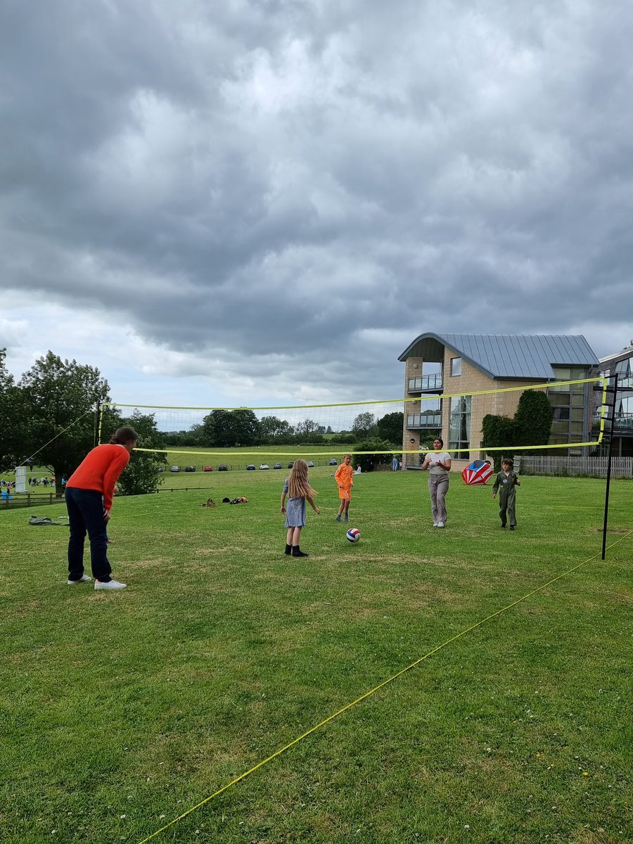 AmpColl_StM's tweet photo. Amazing to see our volleyball net in use on Sunday with our very own referee and scorer. https://t.co/eTJtE4wSRQ