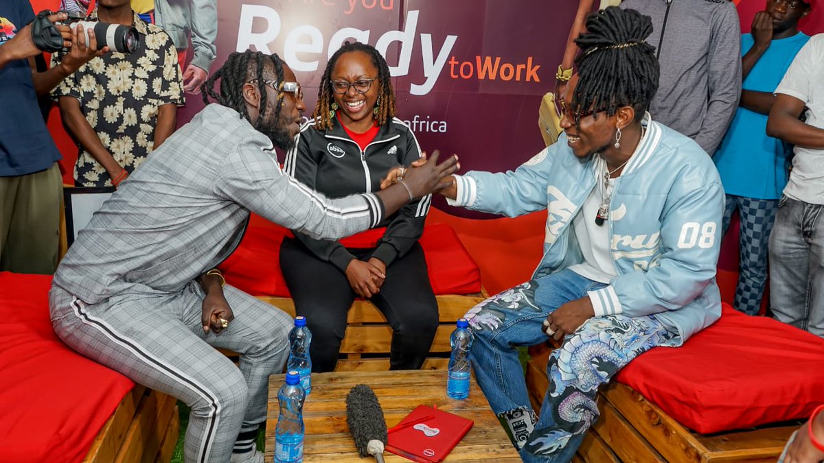 AbsaKenya's tweet photo. Thank you Mount Kenya University for the warm reception as we interacted with each one of you 😃. We had loads of fun as we took you through the #AbsaReadyToWork program. Register for #AbsaReadtoWork using the link below 👇
https://t.co/Eb6fyVJ9Wr

#DopexAbsaRTW #PamojaTunawiri https://t.co/yflMQuXJFC