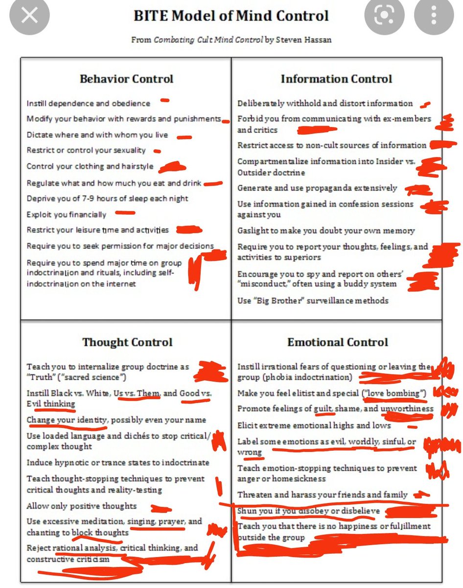 hiddlesthug's tweet photo. Modello BITE sl controllo mentale esercitato dai culti vs quello che posso dire fanno i testimoni di geova, come una persona nata e cresciuta all'interno per tutta la sua vita
#exjw #extdg https://t.co/zftDhlkbmw