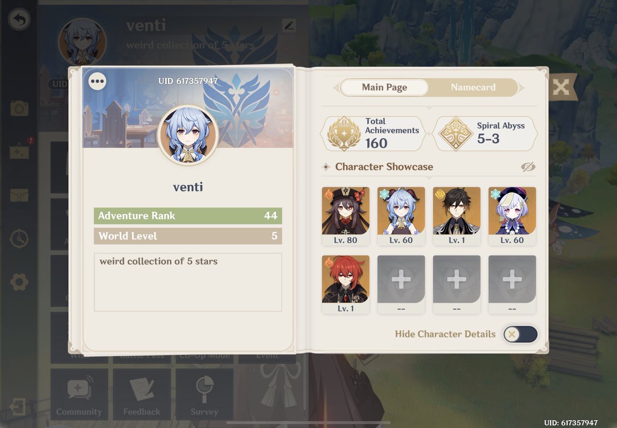 godventis's tweet photo. anyone wanna trade this na acc for a yelan + hu tao asia acc,,, #genshintrading #genshintrades #genshintradings #genshintrade https://t.co/lAwO8VxuNz