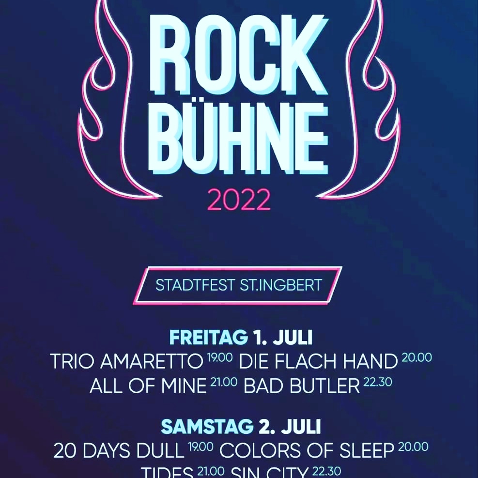 ColorsOfSleep's tweet photo. Wir spielen live auf dem St. Ingberter Stadtfest! 02.07.22 Rockbühne - 20:00 legen wir los, wir freuen uns euch zu sehen
❤🧡💛💚💙💜🤎🖤
#stingbert #rockbühne #live https://t.co/qXJCG8A1XX