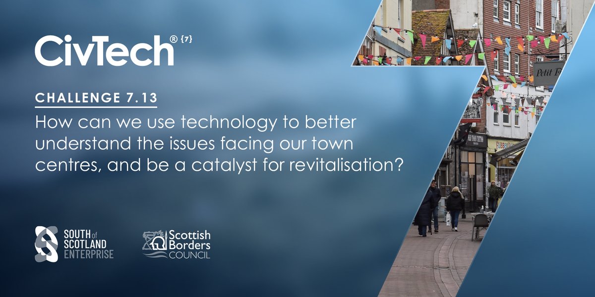 CivTechScotland's tweet photo. Even before the pandemic many town centres faced rising challenges, including reduced footfall, vacant lots and general decline.
Could tech be used to help revitalise our town centres?
If you have the answer, let us know:
https://t.co/RYP9A5eFl0
#CivTech7 https://t.co/bhXDileIaS