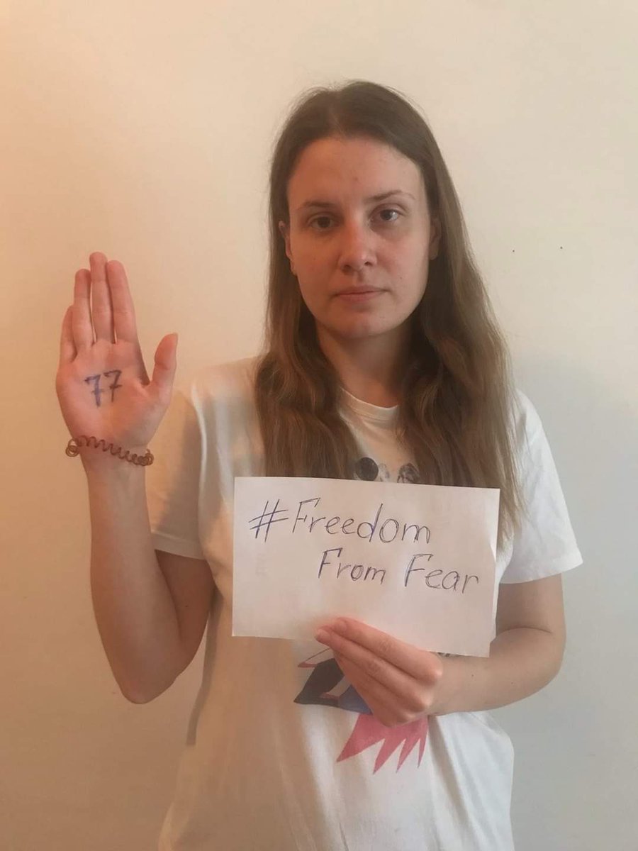 aerami_stome's tweet photo. Myanmar expatriates and foreigners joined “Freedom from Fear” photo campaign calling for immediate release of Daw Suu and all political prisoners on June 19, the 77th birthday of Daw Suu.

Olha from Ukraine
Elina from Finland
David from Armenia
Ondrej from the Czech Republic 👇 https://t.co/xUDtrg5aID