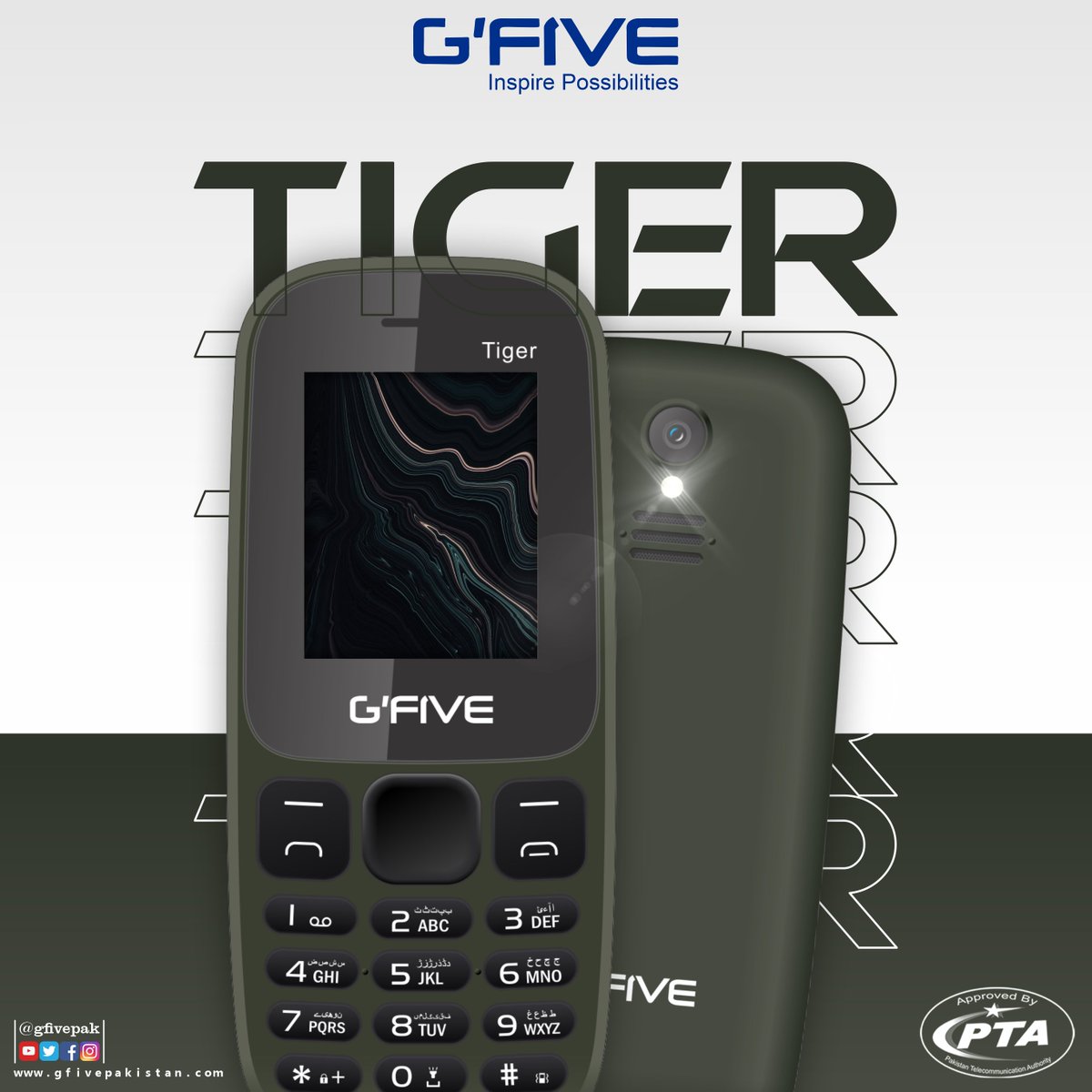 gfivepak's tweet photo. G'Five Featurephone | Tiger | Comes with 1.8" Bright Display | Dual-Sim Support | A Smart Digital Camera | Elegant Design | 1200mAh Battery Long Talk Time | And Many more!
#Gfivepakistan #GfivePak #Gfivefeaturephone #Tiger #MobilePhone #GfiveTiger #1200mAh #FeaturePhone #gfive https://t.co/fIUlEBLQ0h