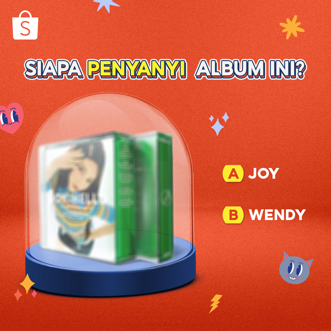 ShopeeID's tweet photo. REVELUV! 🤩 Pasti kamu tau dong siapa penyanyi album ini? Langsung aja REPLY jawabanmu di bawah ya, siapa tau ALBUMNYA bisa mimin kasih GRATIS! 😎 #ShopeeID https://t.co/ksjdQC3pj1