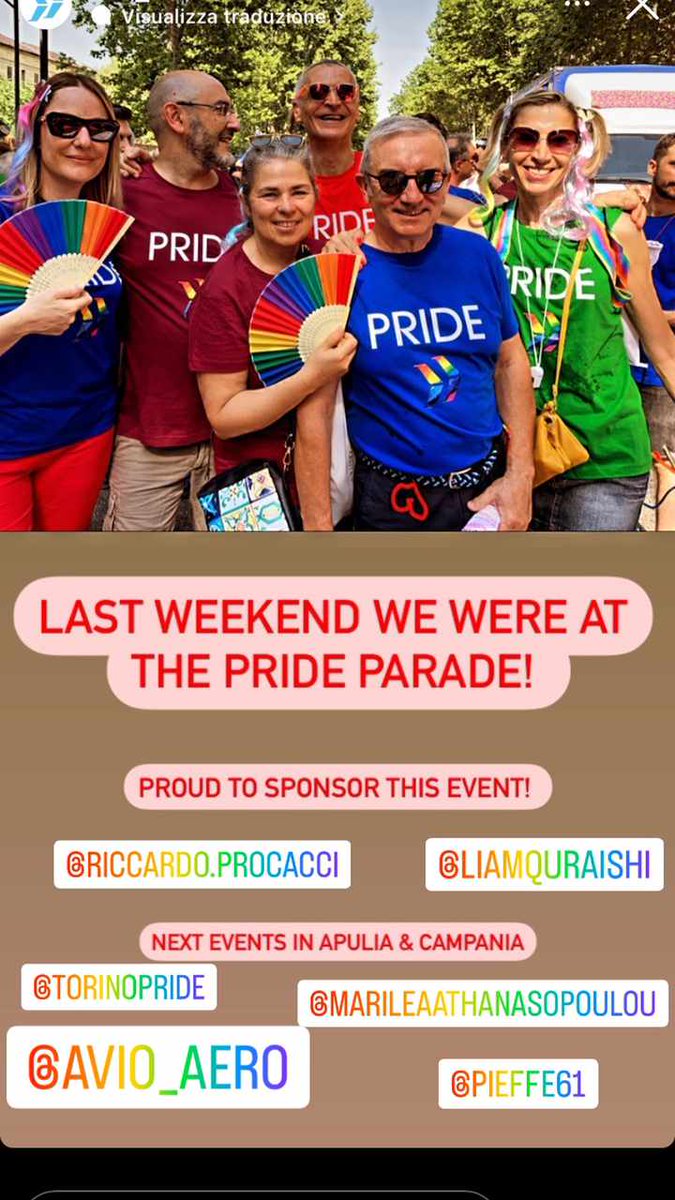 Love is flying high in <a href="/AvioAero/">Avio Aero</a>  thanks to the management team supporti  the sponsorship!!! @TorinoPride