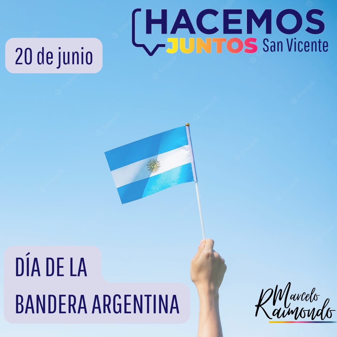 MarceRaimondoOK's tweet photo. Celeste y blanca, como nuestro cielo. Para que al levantar la mirada recordemos que es mayor lo que nos une, que aquello que intenta separarnos. 
#BanderaArgentina #DiaDeLaBandera #Belgrano https://t.co/FgkDbt8d3I