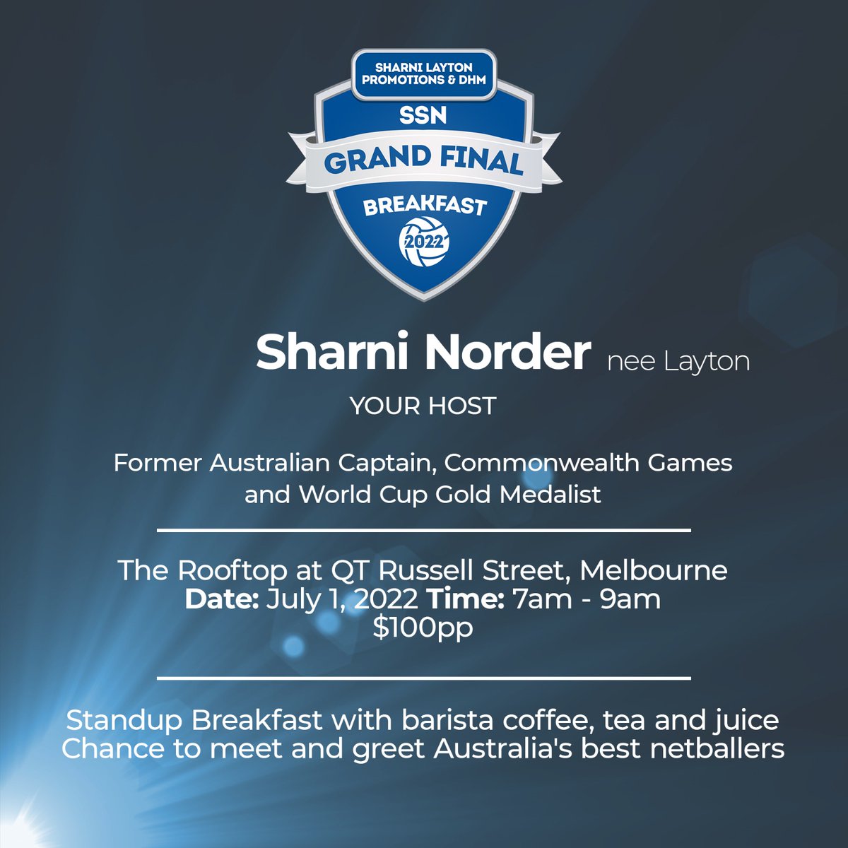 Excited about <a href="/SuperNetball/">Suncorp Super Netball</a> Grand Final?! 

Come join me @ GF Brekky in Melb with this crazy lot - <a href="/biancachatfield/">Bianca Chatfield</a> <a href="/madibrowne__/">Madi Browne</a> <a href="/CaitlinThwaites/">Caitlin Thwaites</a> - chatting ALLLL things GF. Past and present stories.. 😏  tixstar.com.au/a/suncorp-supe… 👈

<a href="/NetballScoop/">Netball Scoop</a> #NettyTwitter #NettyChaos #SNGF