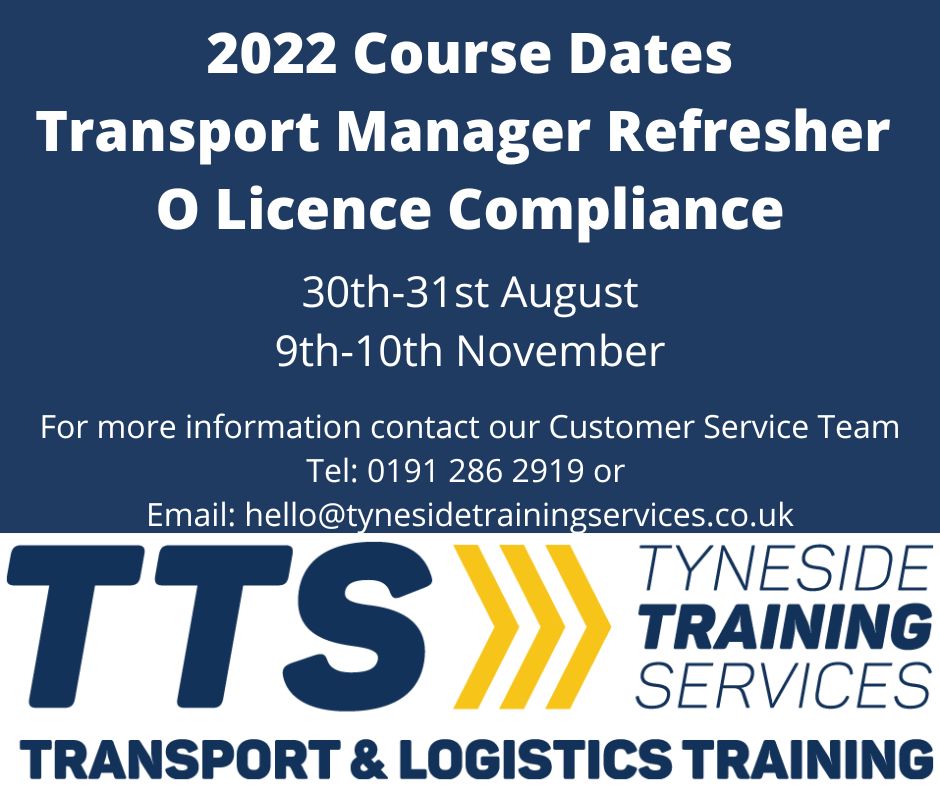 𝗧𝗿𝗮𝗻𝘀𝗽𝗼𝗿𝘁 𝗠𝗮𝗻𝗮𝗴𝗲𝗿 𝗖𝗣𝗖 𝗥𝗲𝗳𝗿𝗲𝘀𝗵𝗲𝗿
𝗢 𝗟𝗶𝗰𝗲𝗻𝗰𝗲 𝗖𝗼𝗺𝗽𝗹𝗶𝗮𝗻𝗰𝗲
To book contact our Customer Service Team on 0191 286 2919 or email: hello@tynesidetrainingservices.co.uk   
#cpc #dcpc #adr #driver #training #logistics #transport