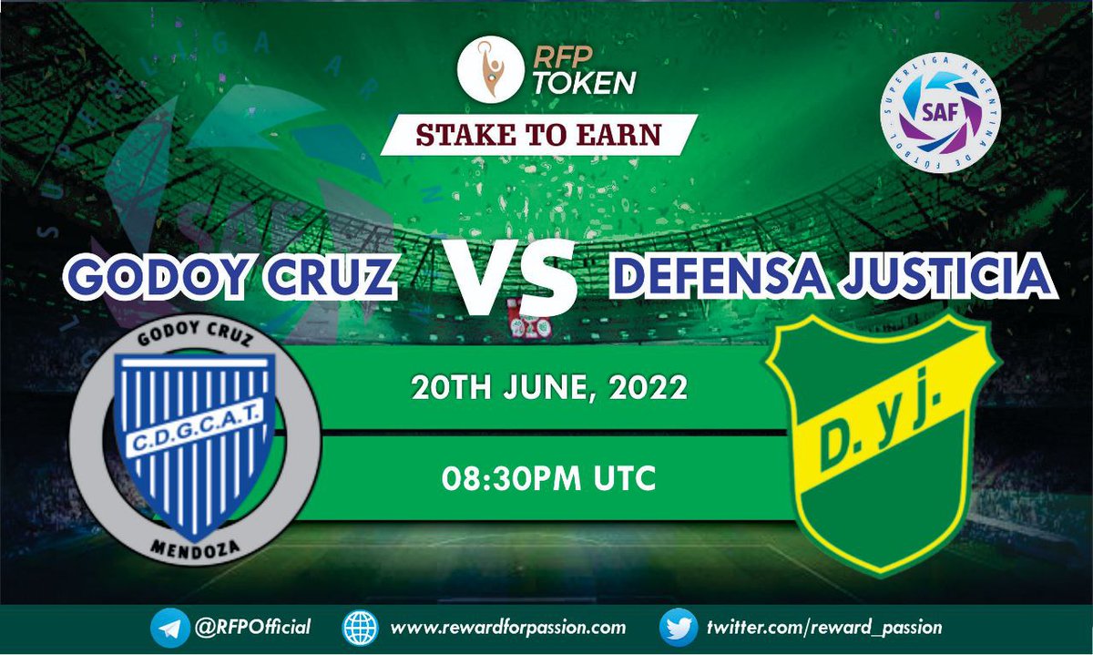 Stake on tonight's games with $RFP and fear no loss even in the dip... #lfg #FansNeverLose #burnaboy #FathersDay #DeFi #cryptocurrency #Bitcoin