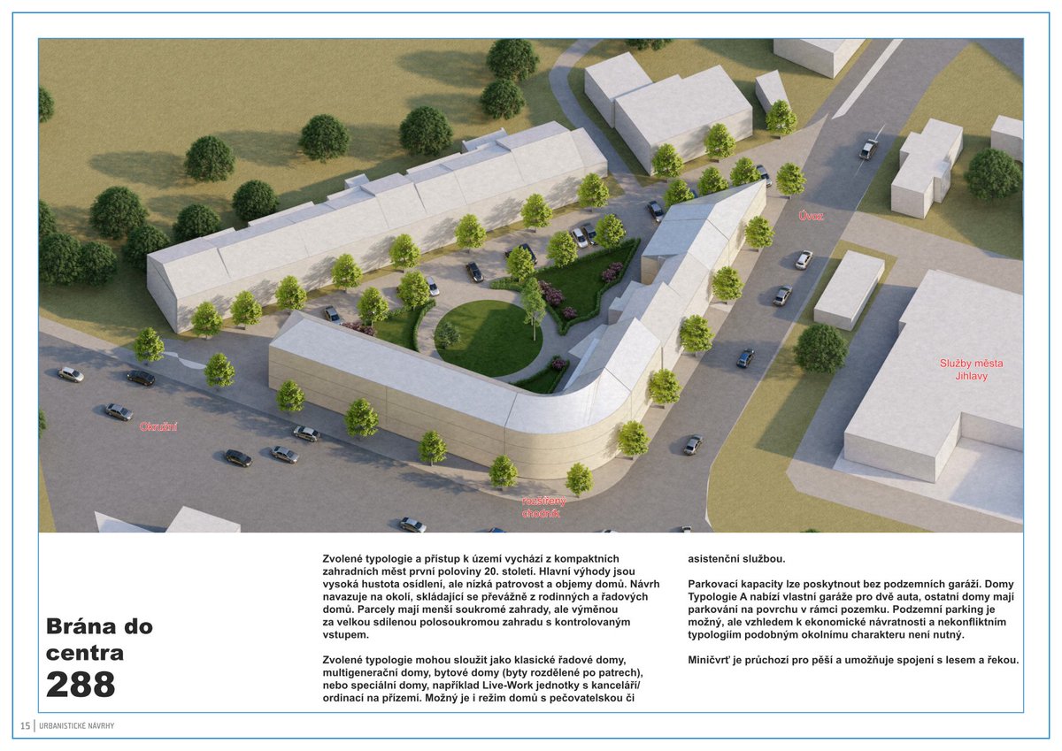UrbanPlannerCZE's tweet photo. In the next part of the study for the city of Jihlava, we followed up with a proposal for an optimal urban structure. Together with the city representatives, we selected the most interesting locations for which we prepared graphic visualisations of the urban design.👀👇 https://t.co/3WADCKeFDp