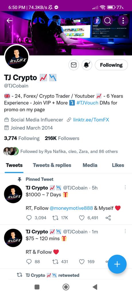 WilmerAlimpuyo7's tweet photo. @jiims @rogin03 @JamesB_65 @TJCobain @GiveAwayHost @furrincrypto Done https://t.co/Bwa8Qa7etb