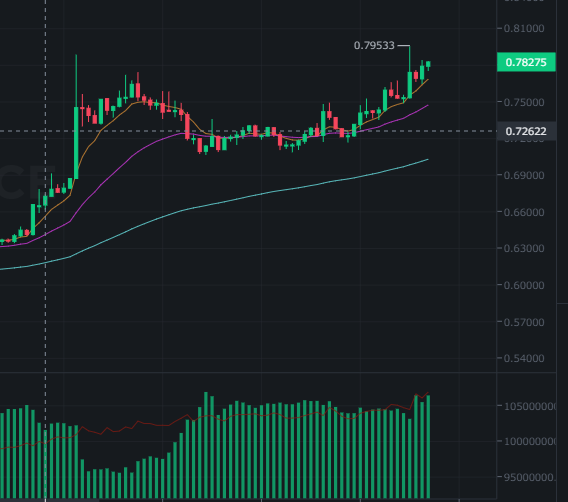 うん。ありっしょ？

テクニカル的にも問題なく上昇トレだと思う。
ファンダはもちろんかなり良い。現物は特にバーンが今後も進む。

問題のBTCは短期的に上向いてるからいけるんじゃないかなと判断。クラッシュが起こっておかしくないから短期でトレード＋現物購入した。