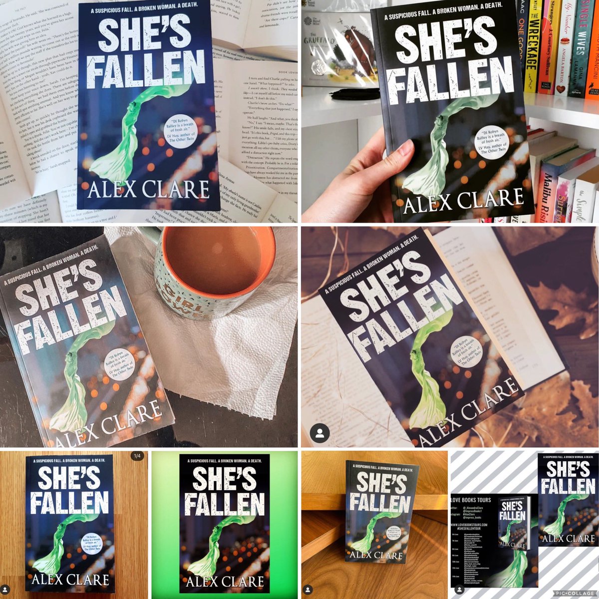 A big thank you to all the lovely reviewers who took part in the She’s Fallen book tour recently. It seems everyone enjoyed this book just as much as the first with lots of outstanding reviews and thoughtful comments Thanks to @lovebookstours once again for organising.
