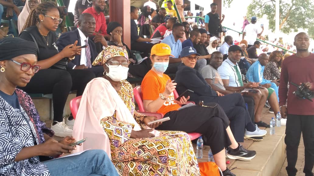 KorieUNFPA's tweet photo. The podium the VIP stand with many govt and NGOs including @UNFPANigeria making a difference with the young people across FCT Abuja schools @ullamuller  #BodyMyChoice #putyoungpeoplefirst https://t.co/BIsJtkHTKO