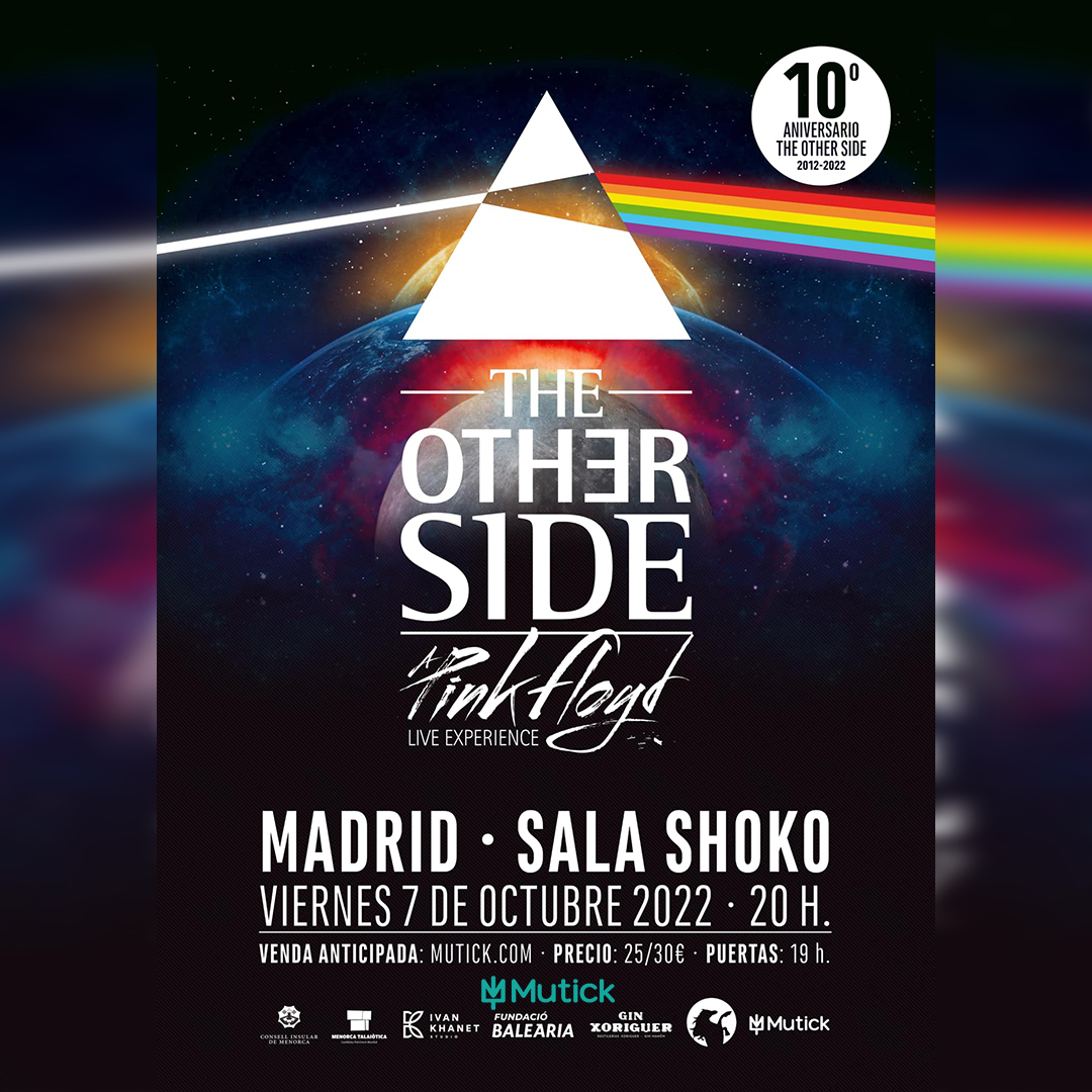 Mutick_com's tweet photo. 🔥@TheOtherSidePF en Madrid🔥

Imagina un concierto de una de las bandas de rock psicodélico más influyentes de la historia...
Llega el mejor tributo a #PinkFloyd, ¡y muy cerca!

¿Te lo vas a perder?

📅07/10
🕗19:00h
📍@Shokomadrid, Madrid

Entradas en https://t.co/Z4sEwkL2nn https://t.co/ioPBYToTbt