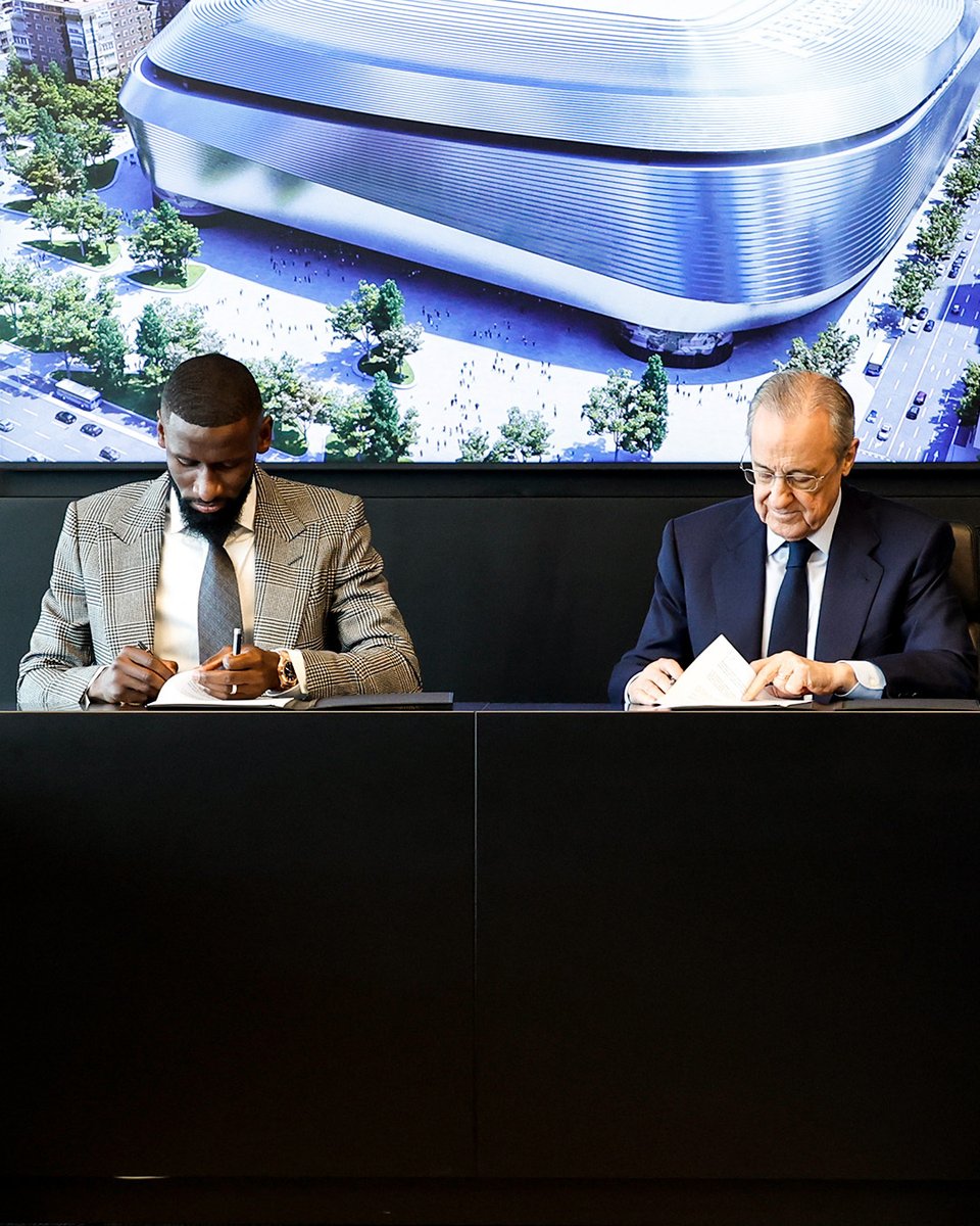 realmadrid's tweet image. ✍️ @ToniRuediger
#WelcomeRüdiger