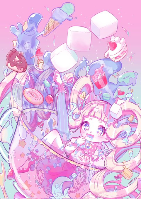 ゆめかわいい 高画質 のtwitterイラスト検索結果 古い順