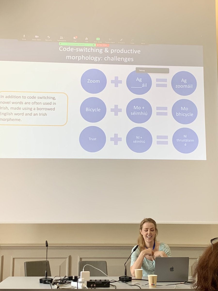 cigilt's tweet photo. Such an interesting project on AAC for Irish - from @emilymlbarnes of @tcddublin at #CLTW4 @cltw2022 @lrec2022

AAC don Ghaeilge: the Prototype Development of Speech-Generating Assistive Technology for Irish

Code-switching haunting us from every angle of language technology 😅 https://t.co/bo8liYXMKk