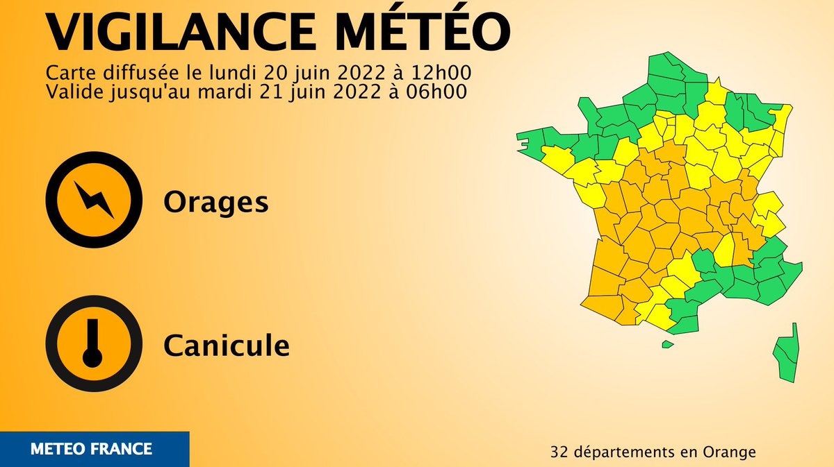 SDIS17's tweet photo. [🟠 Vigilance Orange🟠]
La #CharenteMaritime est placée en #vigilanceOrange orages ⛈
Respectez les consignes ⤵️
#Meteo17 https://t.co/Q7n6aUXGDK