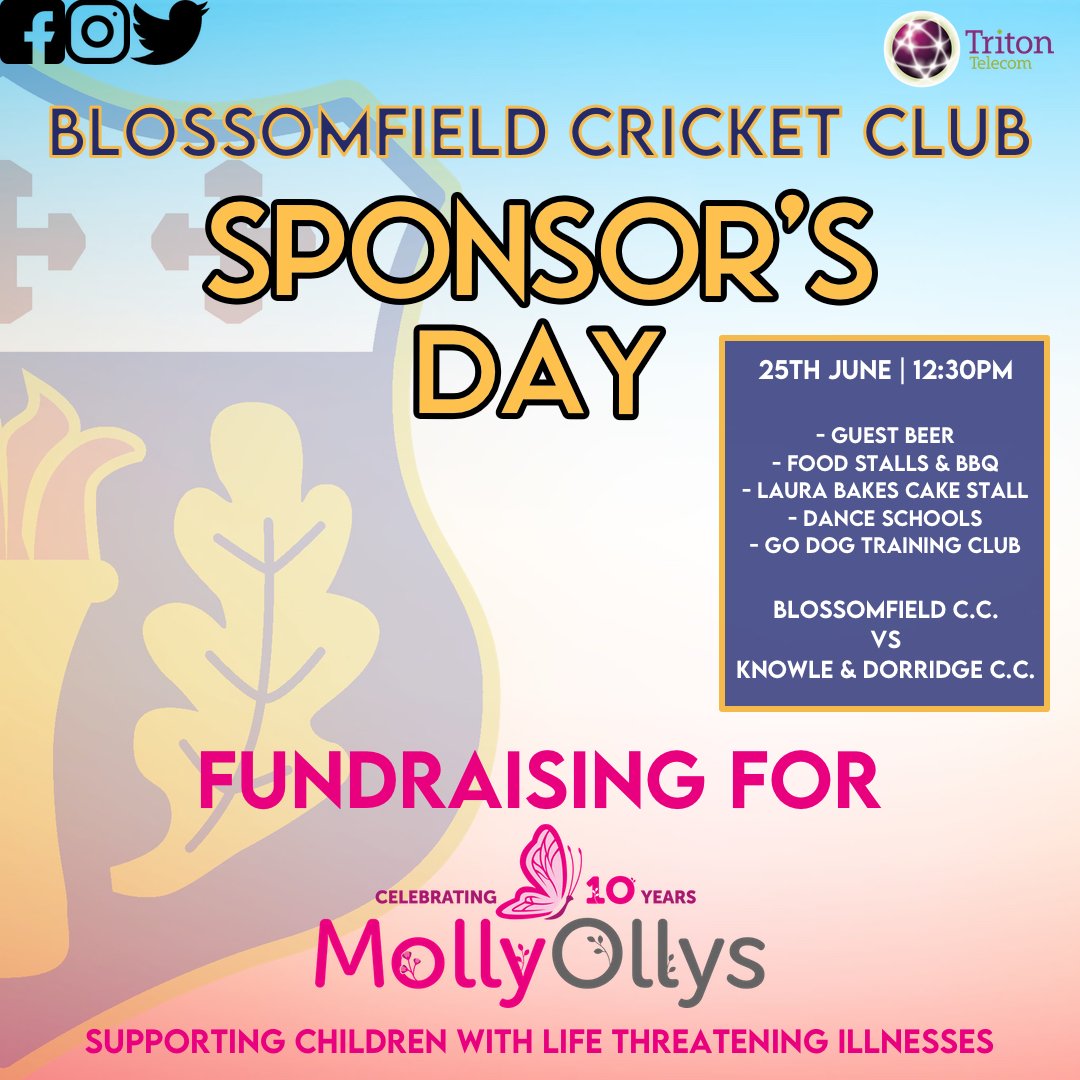 Solihull Blossomfield Cricket Club tweet media