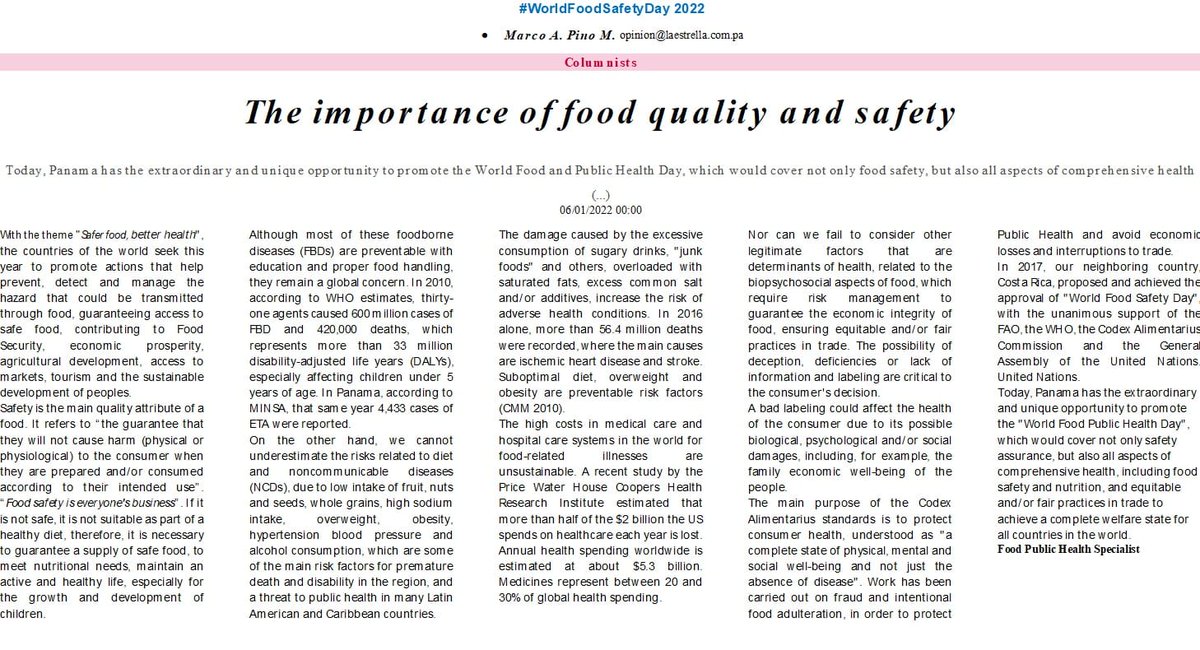 MarcoAPinoM's tweet photo. @FAOWHOCodex Buenos dรญas
Buenas tardes
Buenas noches
Good morning
Good evening
Good night
#CodexFamily
@FAOWHOCodex
For me it is extremely important to review this conceptual framework scheme to be considered by #CCEXEC82 prior to #CAC45
Best regards.
Marco
#Panamรก
๐๐ป๐๐ป๐ต๐ฆ https://t.co/R0xrMOLluP